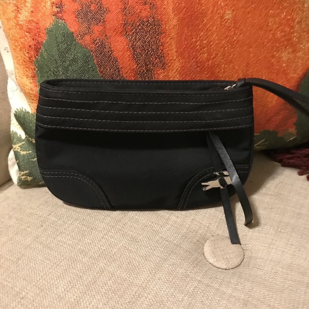 Lacoste black nylon pouch/coin purse